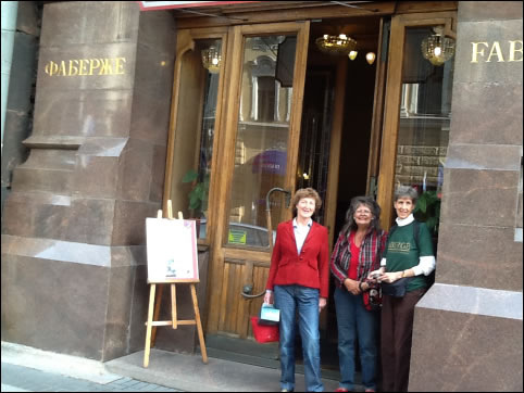 At the Former Fabergé Shop in Saint Petersburg